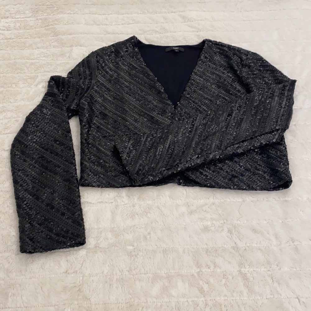 Tart Collections cropped sequined jacket (L)